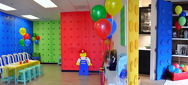 Block Party Geburtstag Range Kinder Lego Bausteine Geschirr