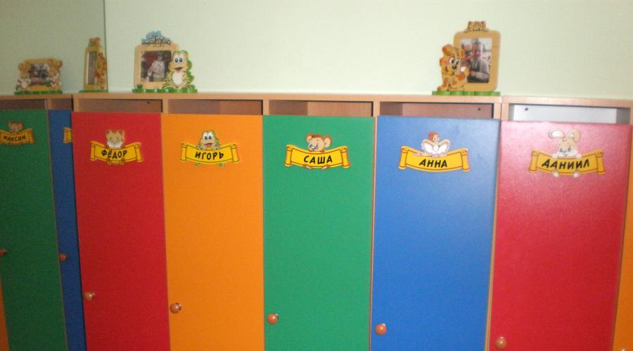 Оформление шкафчиков в детском саду. Назначение картинок для шкафчиков, самые красивые варианты