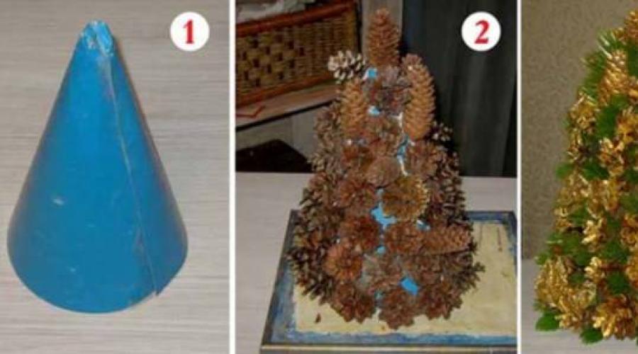 Jak vyrobit vánoční stromek z šišek.  Jak vyrobit vánoční stromek ze smrkových a borových šišek