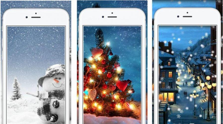Скачати новорічні живі шпалери для Андроїд та iOS (Новий рік).  Скачати новорічні живі шпалери для Андроїд та iOS (Новий рік) Картинки з ялинкою
