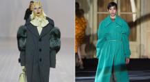 Krátký kabát podzimní módní trendy
