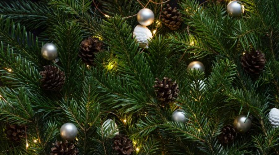 Jak stylově ozdobit vánoční stromeček pro nový.  Novoroční dekorace
