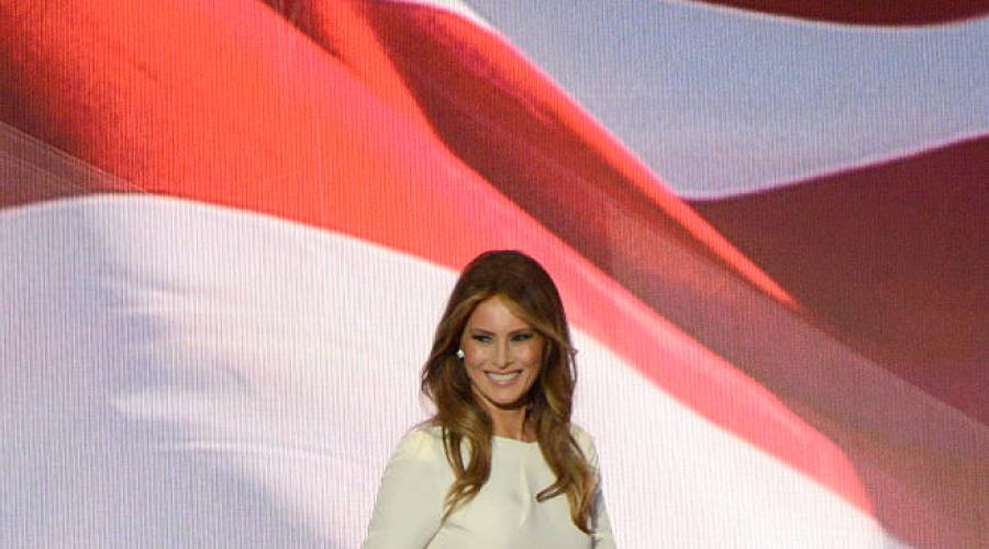 Cum se imbraca melania?  Ținutele strălucitoare ale Melaniei Trump