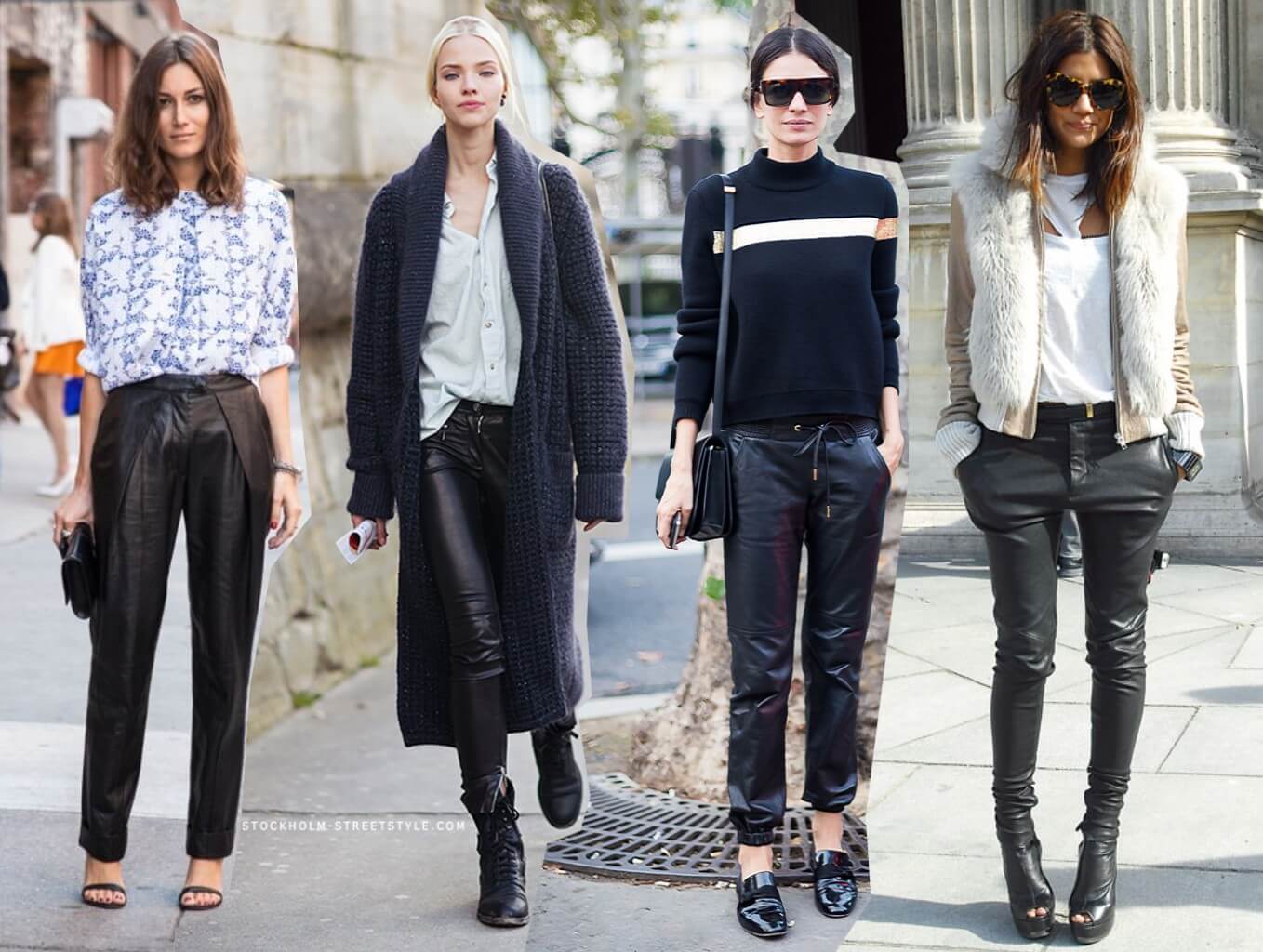 Кожени панталони: модерни стилове, какво да носите с тях правилно