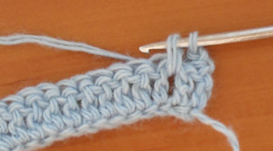 Модели за плетене на една кука с изпъкнали и вдлъбнати колони.  Лицево релефно двойно плетене на една кука: техника на изпълнение, приложение в схеми