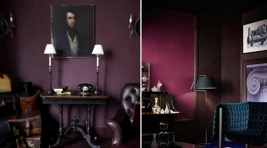 Jaká je kombinace fialové v interiéru