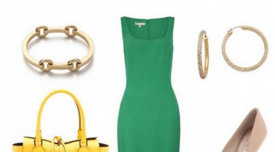 Модные советы: с чем носить зеленое платье?